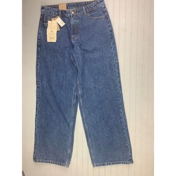 Thrills Size 8 Womens Jeans Billie Low Baggie Worn In Blue High Rise Med… - Picture 1 of 5